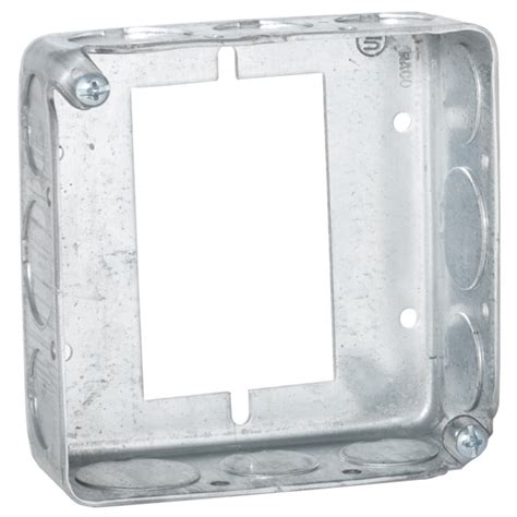 4 in steel square box extension ring|raco 4 square box extension.